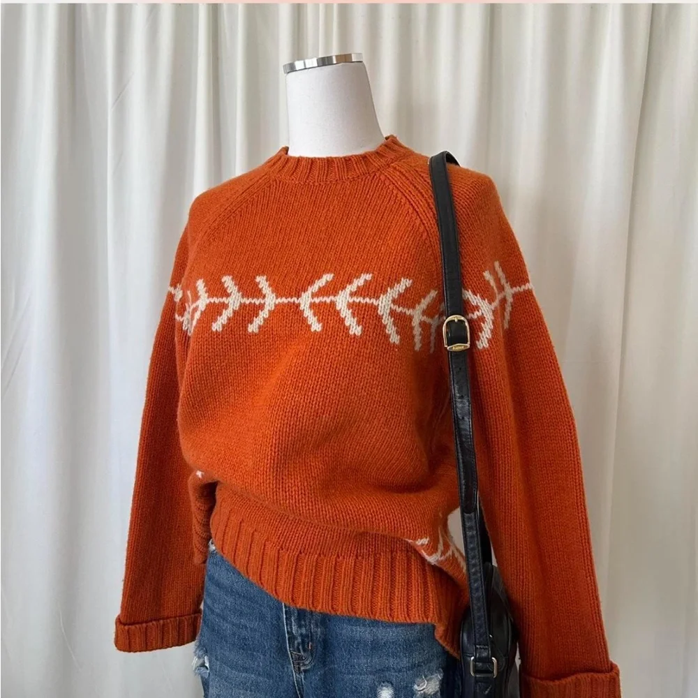 Vintage 2003 Gap Fair Isle 100% Wool Crewneck sweater. - Picture 3 of 8